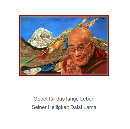 Langlebensgebet Fuer Seine Heiligkeit Dalai Lama DB