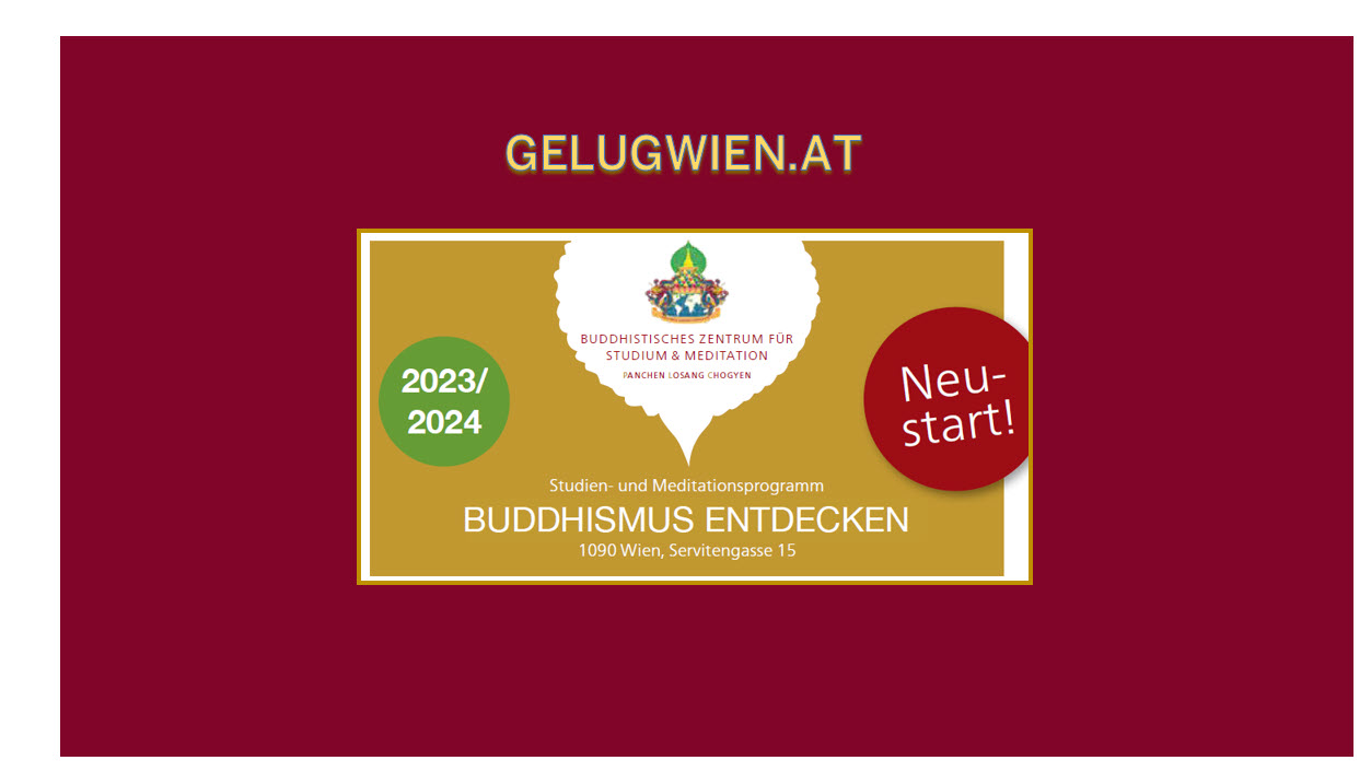 Buddhismus Entdecken 2023 24