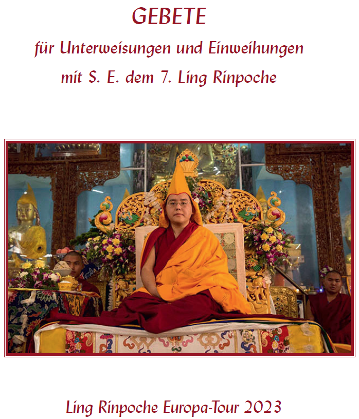 GEBETE Für Unterweisungen Mit S.E. Ling Rinpoche 2023 04 10